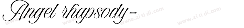 Angel rhapsody字体转换